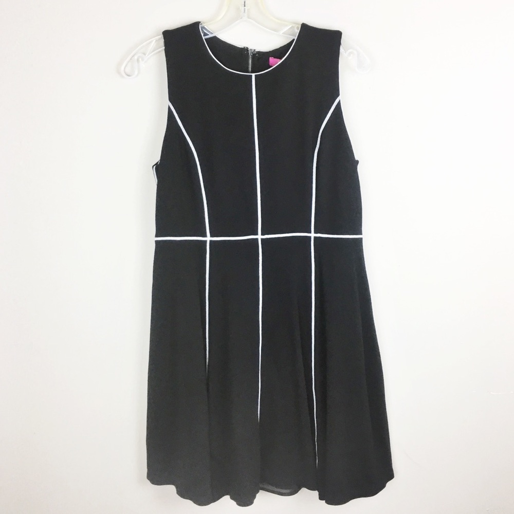 Catherine Malandrino | Black White Trim Dress - H5